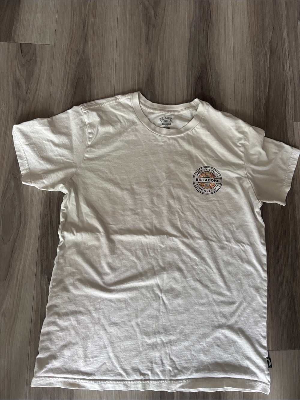 Billabong Men’s White Short Sleeve Logo Tee